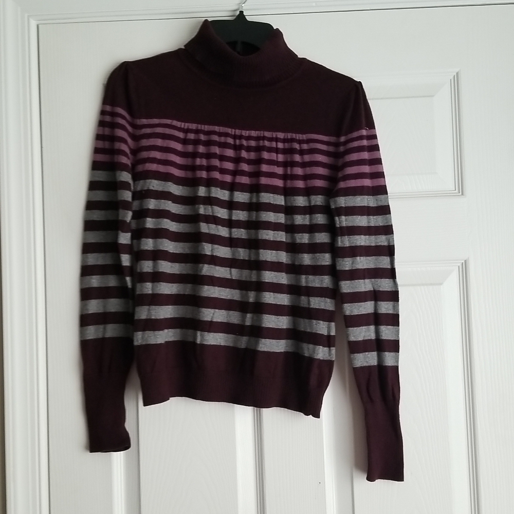 Ana Women's Stripe Cowl Neck Sweater